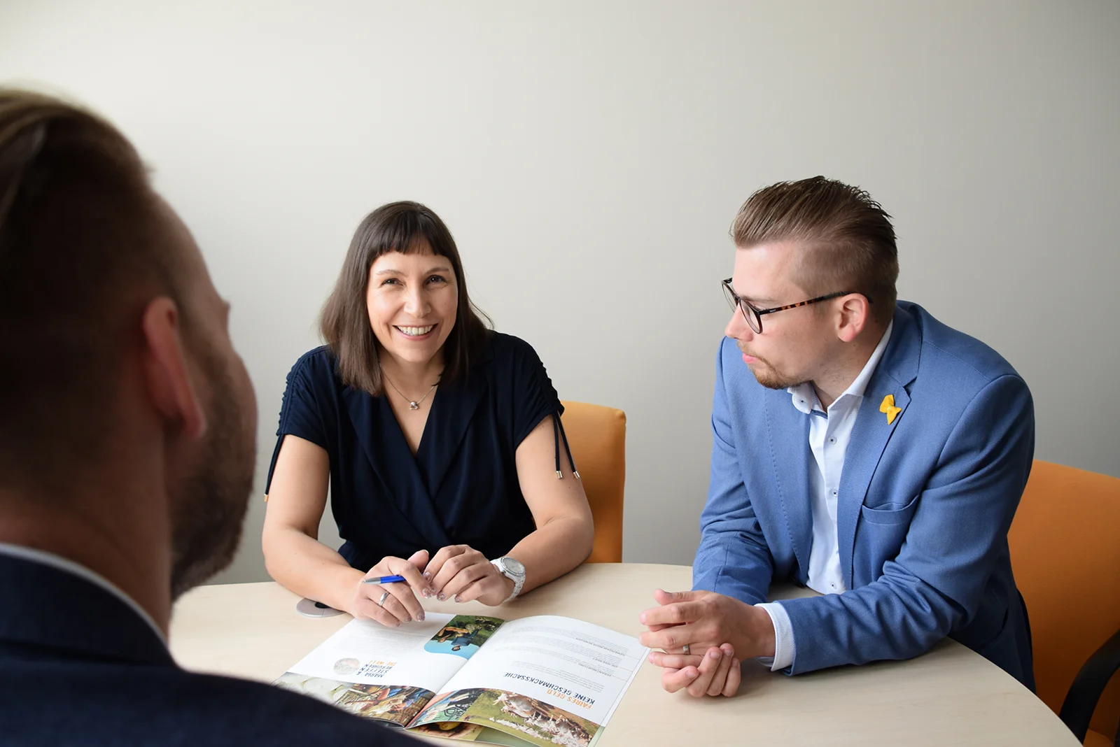 Der Vorstand der EthikBank am Besprechungstisch